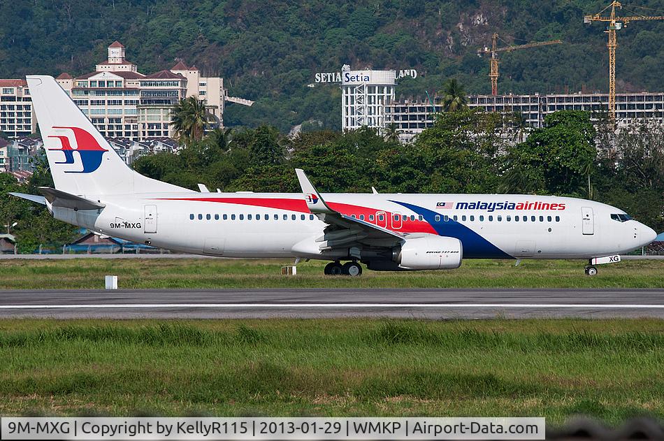 9M-MXG, 2011 Boeing 737-8H6 C/N 40134, Penang International - Malaysia Airlines