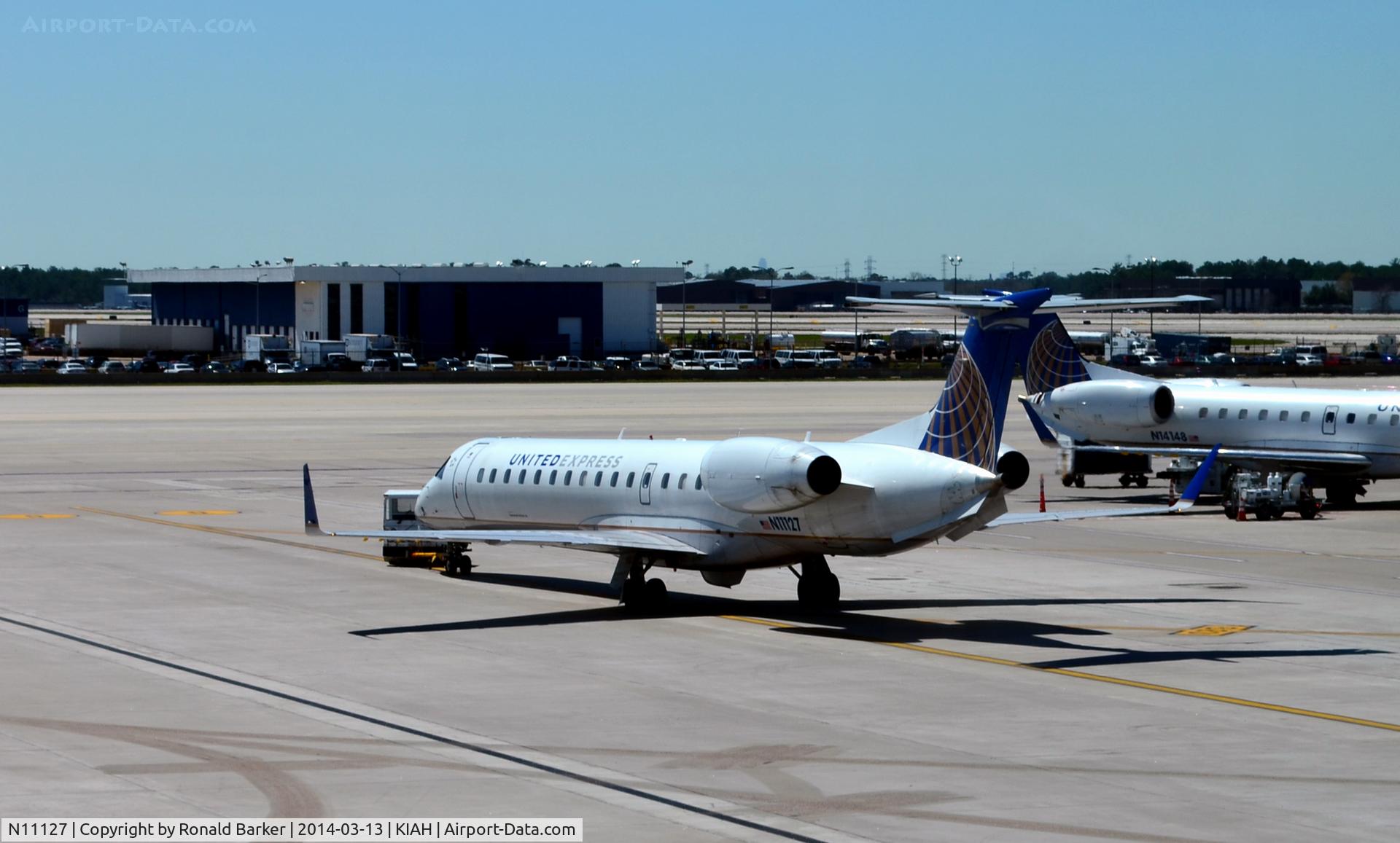 N11127, 2003 Embraer ERJ-145XR (EMB-145XR) C/N 145697, Ready to taxi Houston