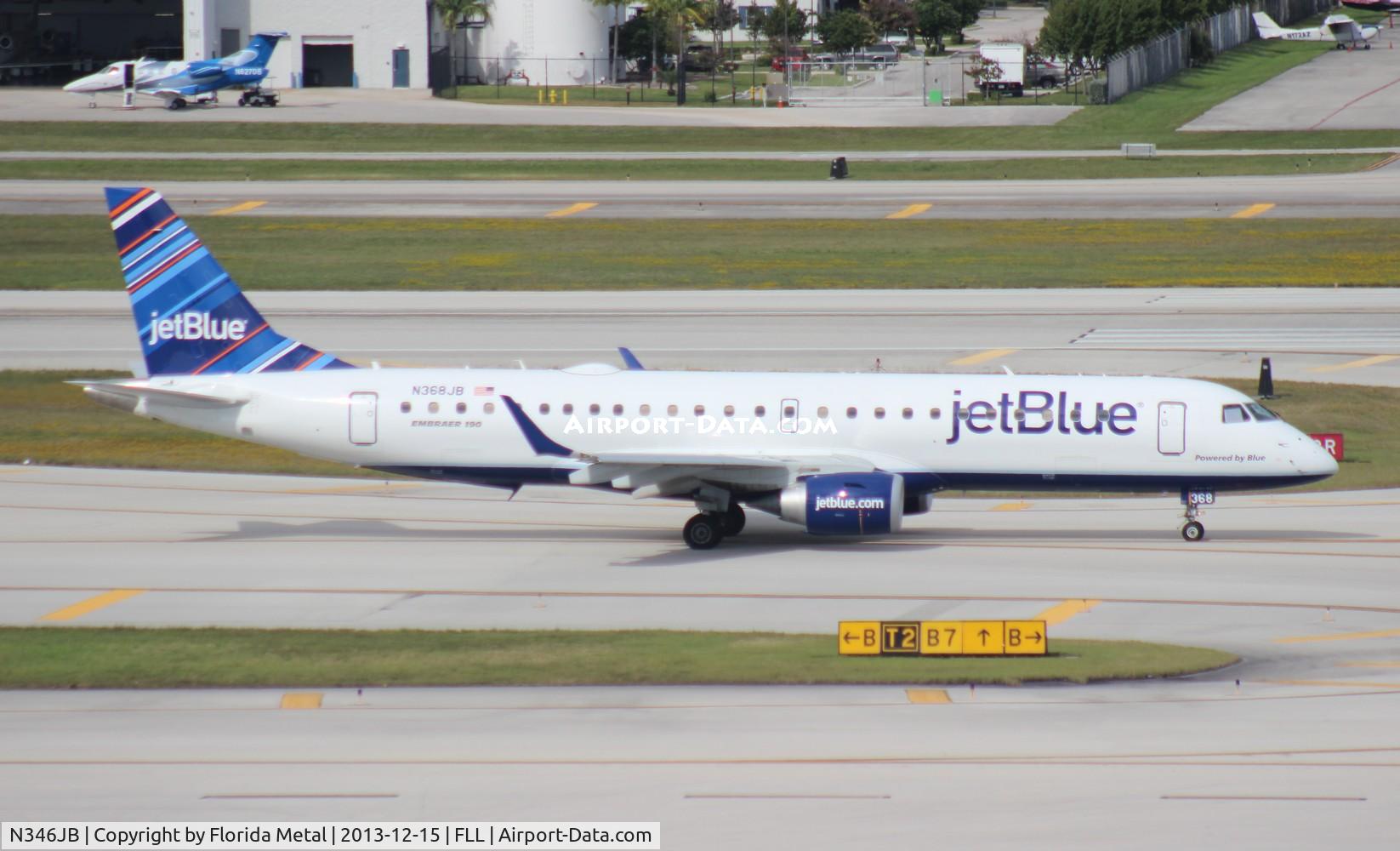 N346JB, 2012 Embraer ERJ-190-100 IGW 190AR C/N 19000504, Jet Blue E190