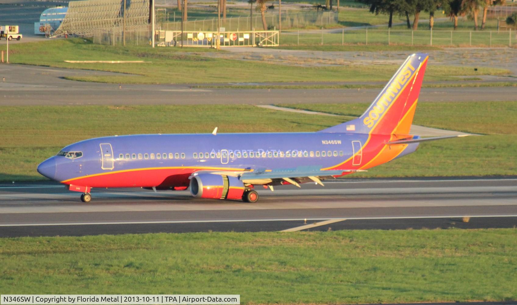 N346SW, 1989 Boeing 737-3H4 C/N 24153, Southwest 737-300