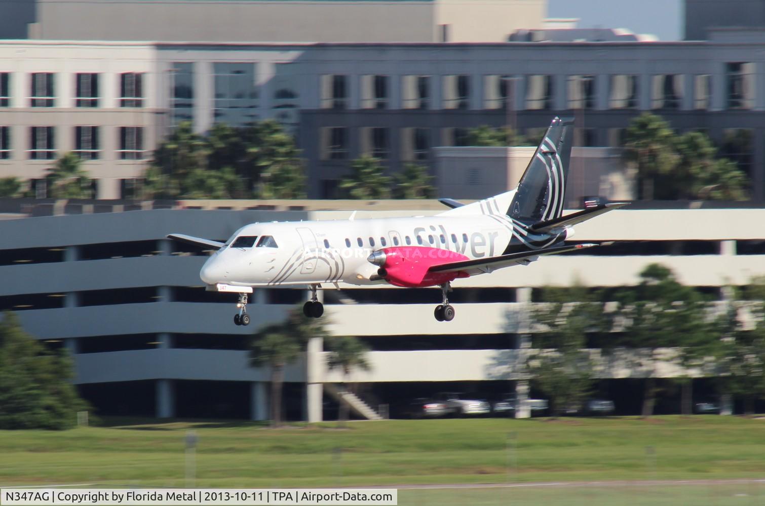 N347AG, 1998 Saab 340B C/N 340B-447, Silver Airways Saab 340B