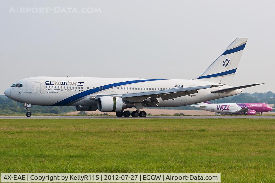 4X-EAE, 1990 Boeing 767-27E/ER C/N 24832, London Luton - El Al Israel Airlines