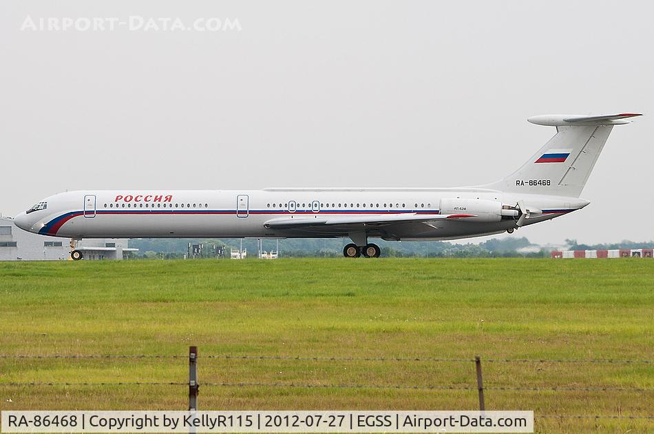 RA-86468, 1987 Ilyushin IL-62M C/N 4749857, London Stansted - Rossiya