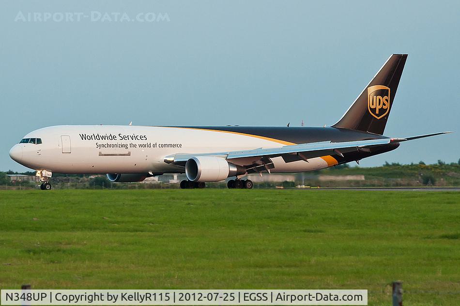 N348UP, 2012 Boeing 767-34A/ER C/N 37872, London Stansted - UPS