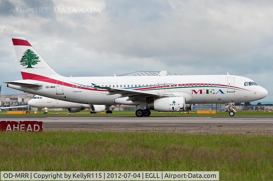 OD-MRR, 2009 Airbus A320-232 C/N 3837, London Heathrow - MEA
