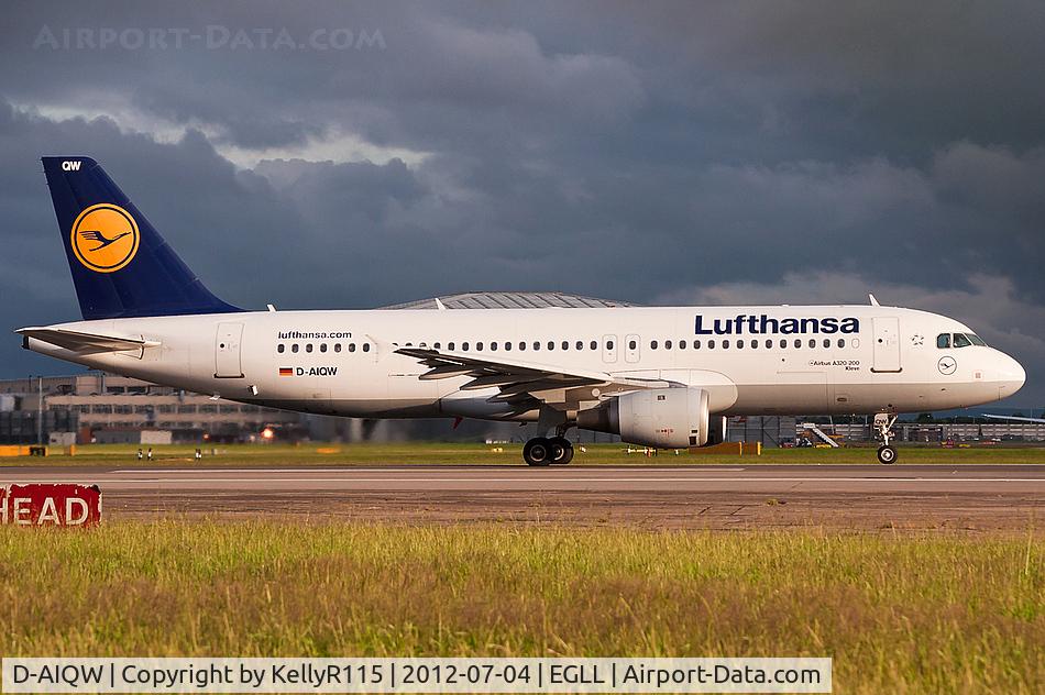 D-AIQW, 2000 Airbus A320-211 C/N 1367, London Heathrow - Lufthansa