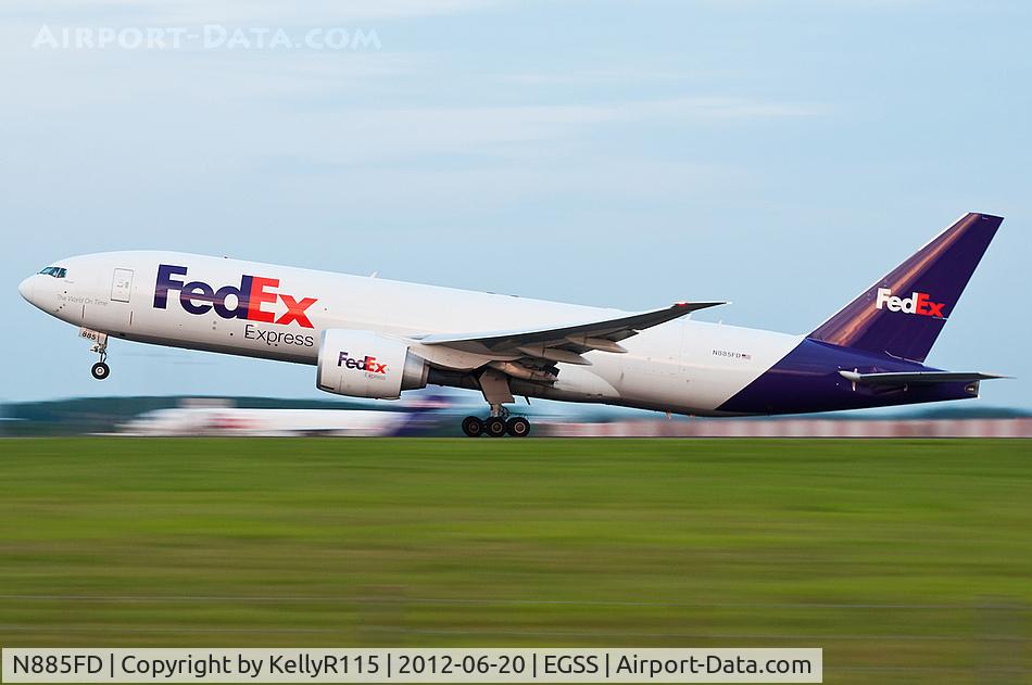 N885FD, 2011 Boeing 777-FS2 C/N 41064, London Stansted - FedEx