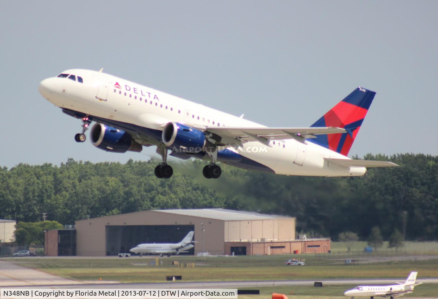 N348NB, 2002 Airbus A319-114 C/N 1810, Delta A319