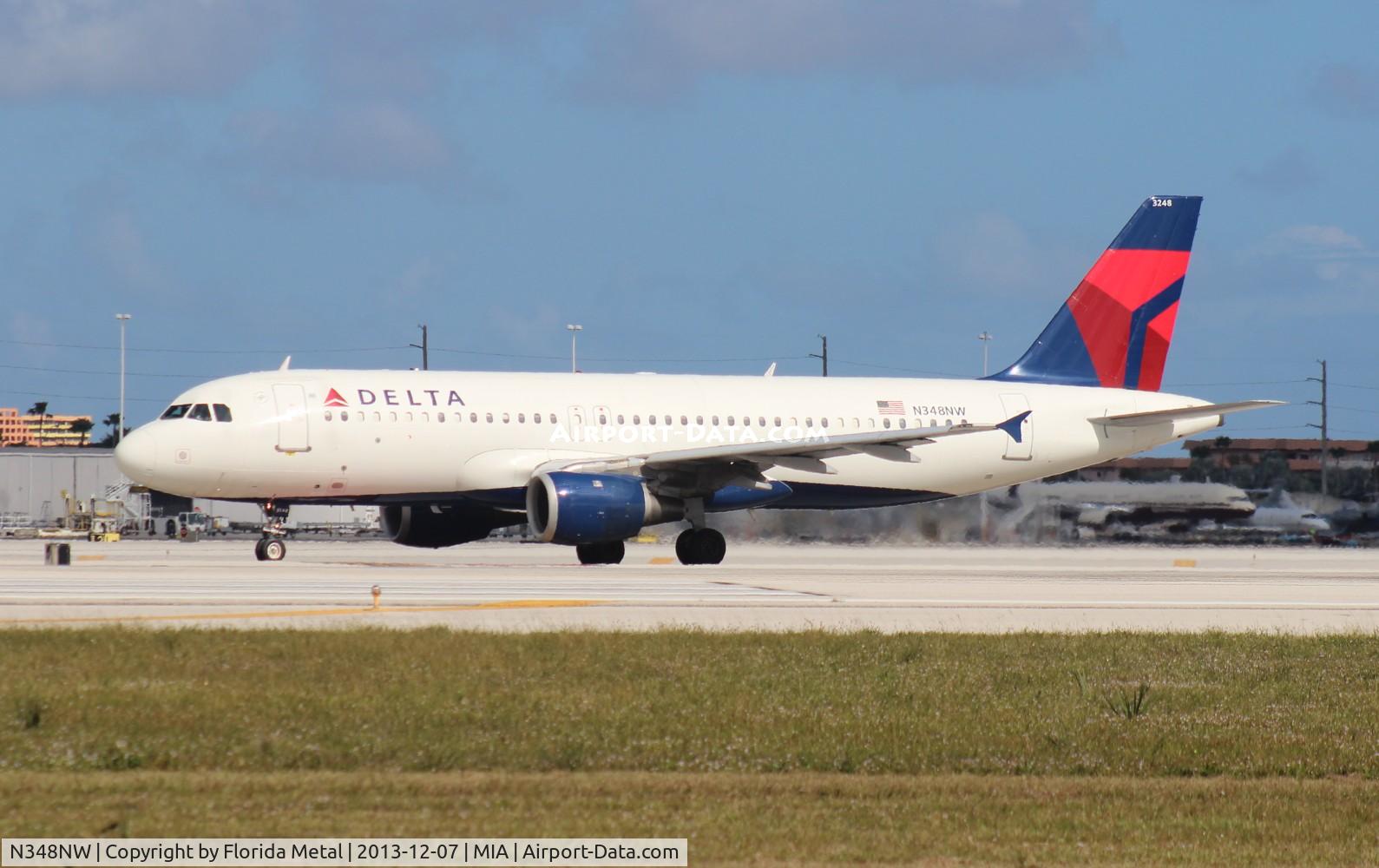 N348NW, 1993 Airbus A320-212 C/N 410, Delta A320