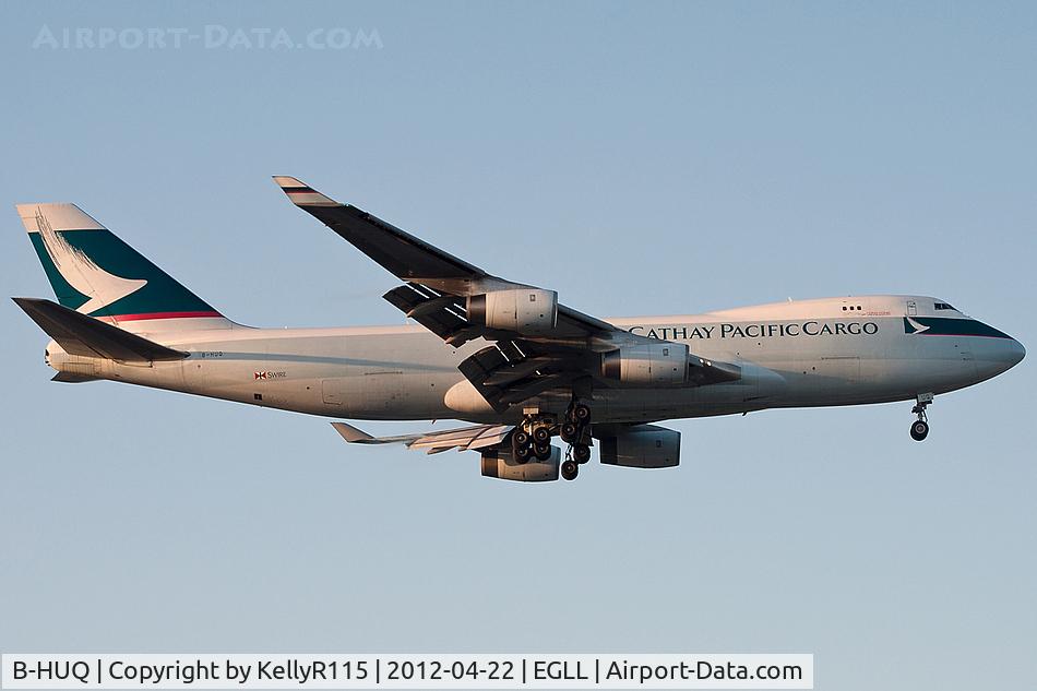 B-HUQ, 2005 Boeing 747-467F/SCD C/N 34150, London Heathrow - Cathay Pacific Cargo