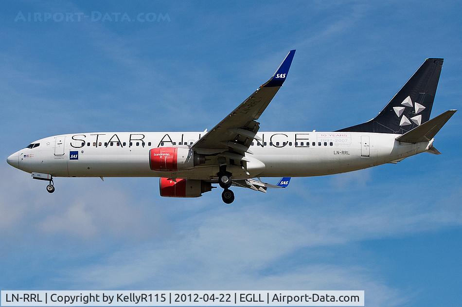 LN-RRL, 2003 Boeing 737-883 C/N 28328, London Heathrow - SAS Scandinavian Airlines