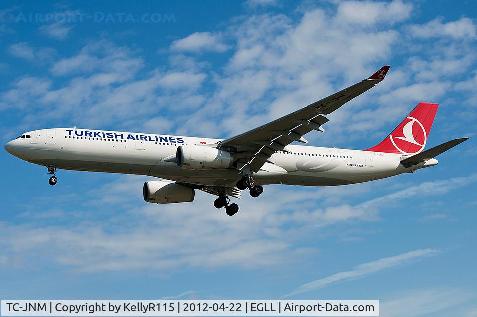 TC-JNM, 2011 Airbus A330-343X C/N 1212, London Heathrow - Turkish Airlines