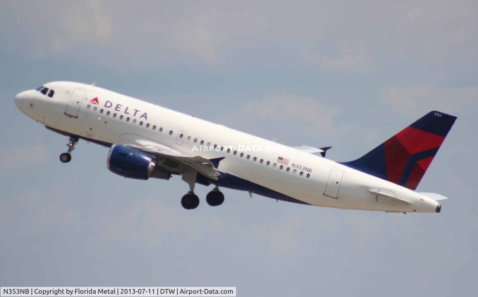 N353NB, 2002 Airbus A319-114 C/N 1828, Delta A319
