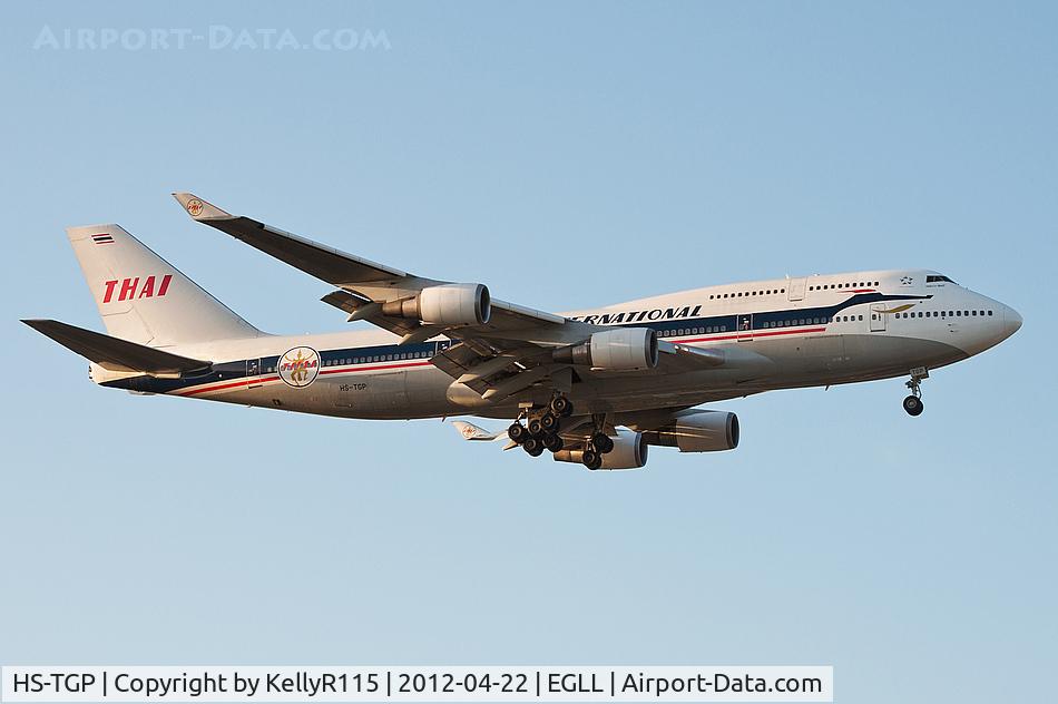 HS-TGP, 1994 Boeing 747-4D7 C/N 26610, London Heathrow - Thai Airways International