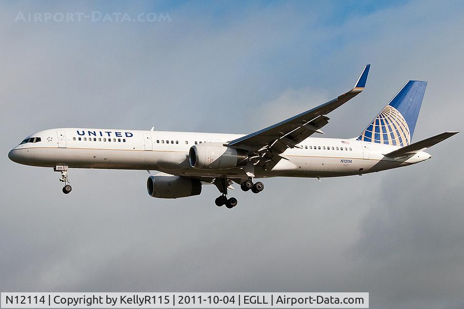 N12114, 1995 Boeing 757-224 C/N 27556, London Heathrow - United Airlines