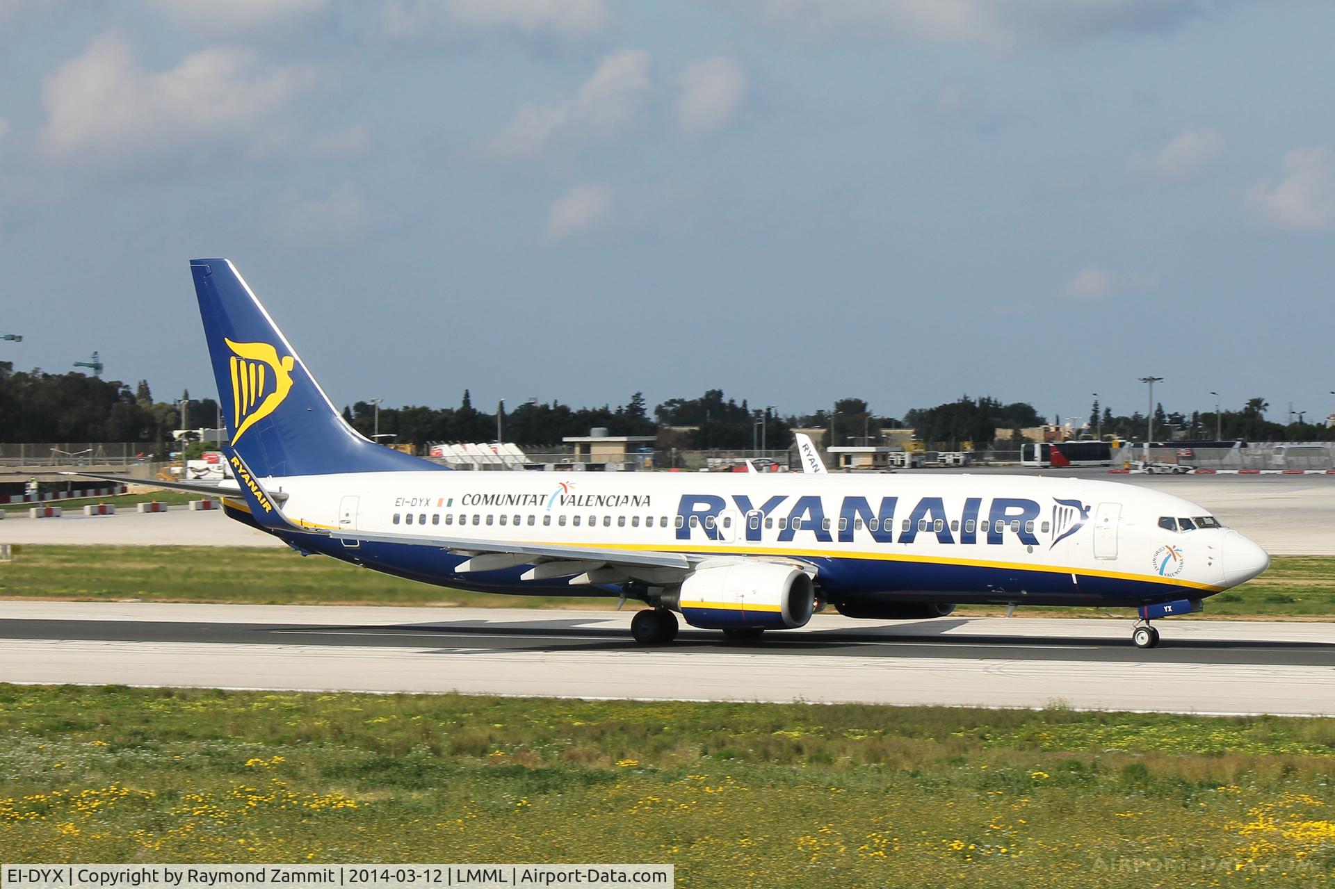 EI-DYX, 2008 Boeing 737-8AS C/N 37517, B737-800 EI-DYX Ryanair.