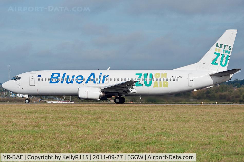 YR-BAE, 1997 Boeing 737-46N C/N 28723, London Luton - Blue Air