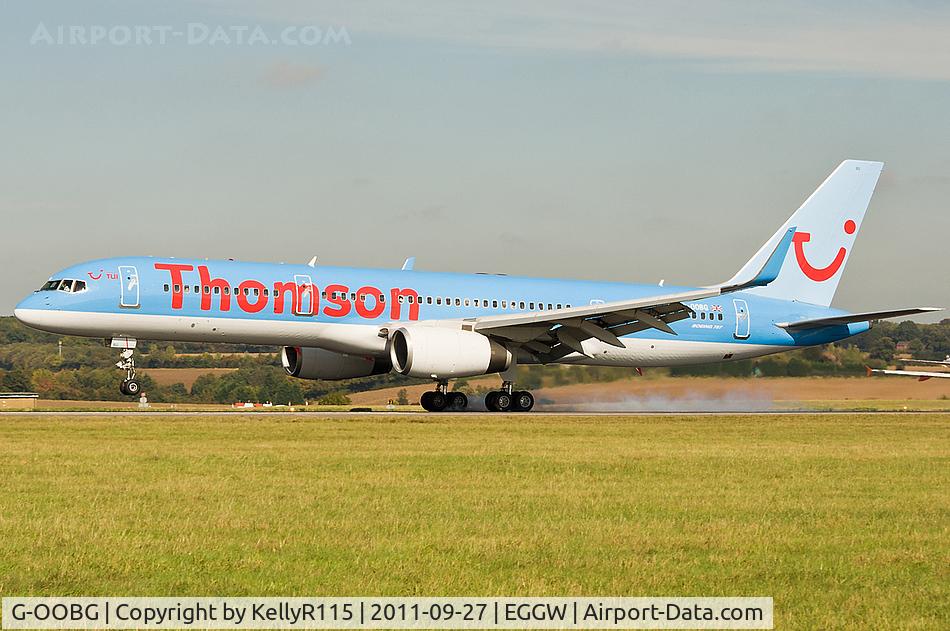 G-OOBG, 1999 Boeing 757-236 C/N 29942, London Luton - Thomson Airways