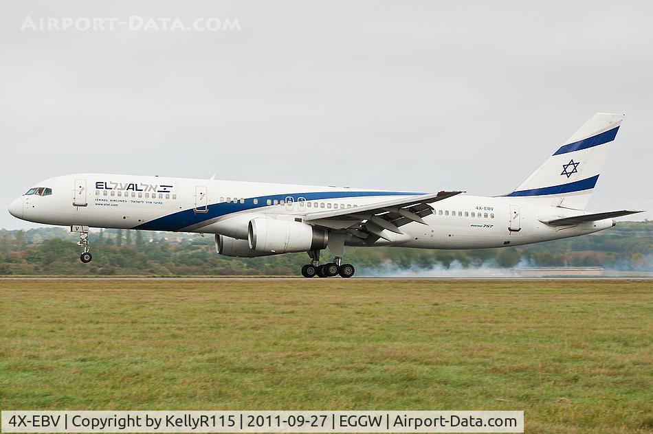 4X-EBV, 1993 Boeing 757-258 C/N 26054, London Luton - El Al Israel Airlines