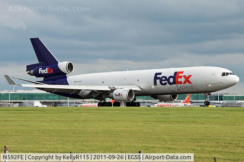 N592FE, 1992 McDonnell Douglas MD-11F C/N 48550, London Stansted - FedEx