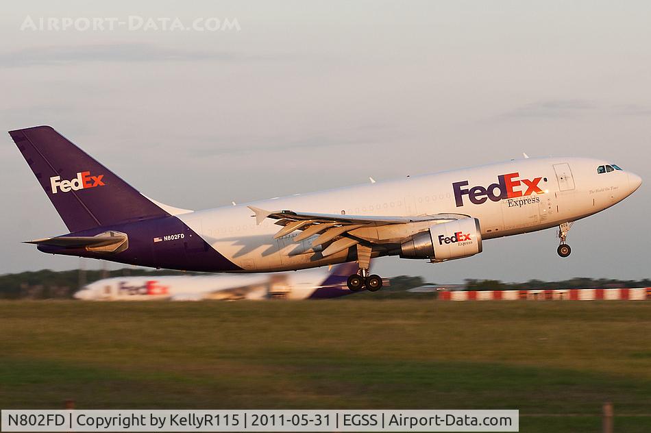 N802FD, 1990 Airbus A310-324/F C/N 542, London Stansted - FedEx