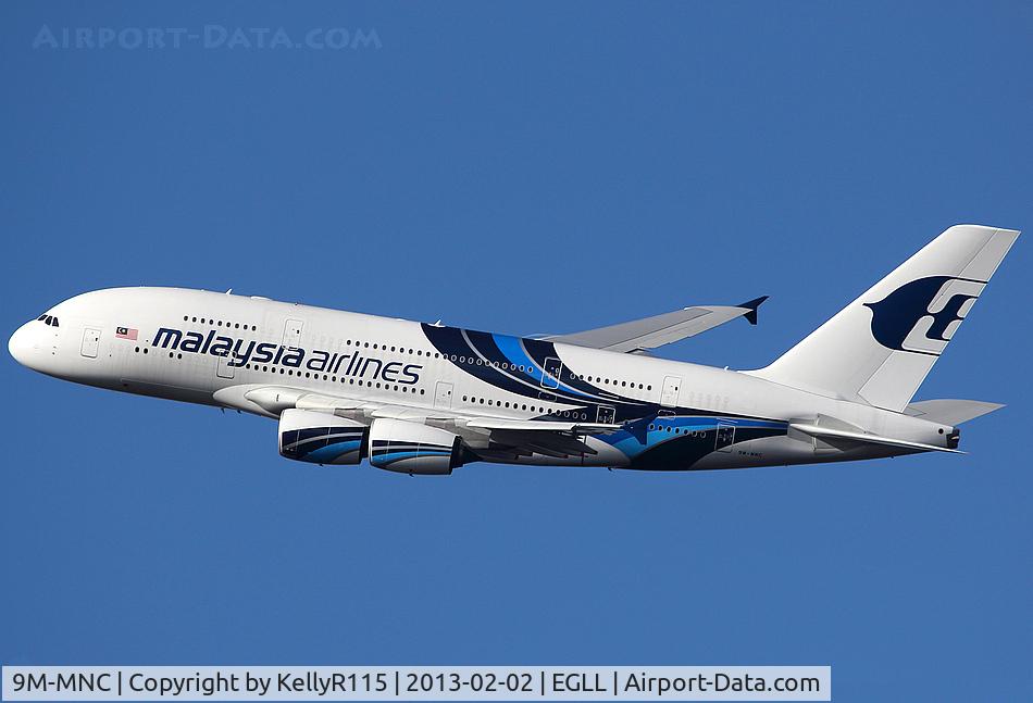 9M-MNC, 2011 Airbus A380-841 C/N 084, London Heathrow - Malaysia Airlines