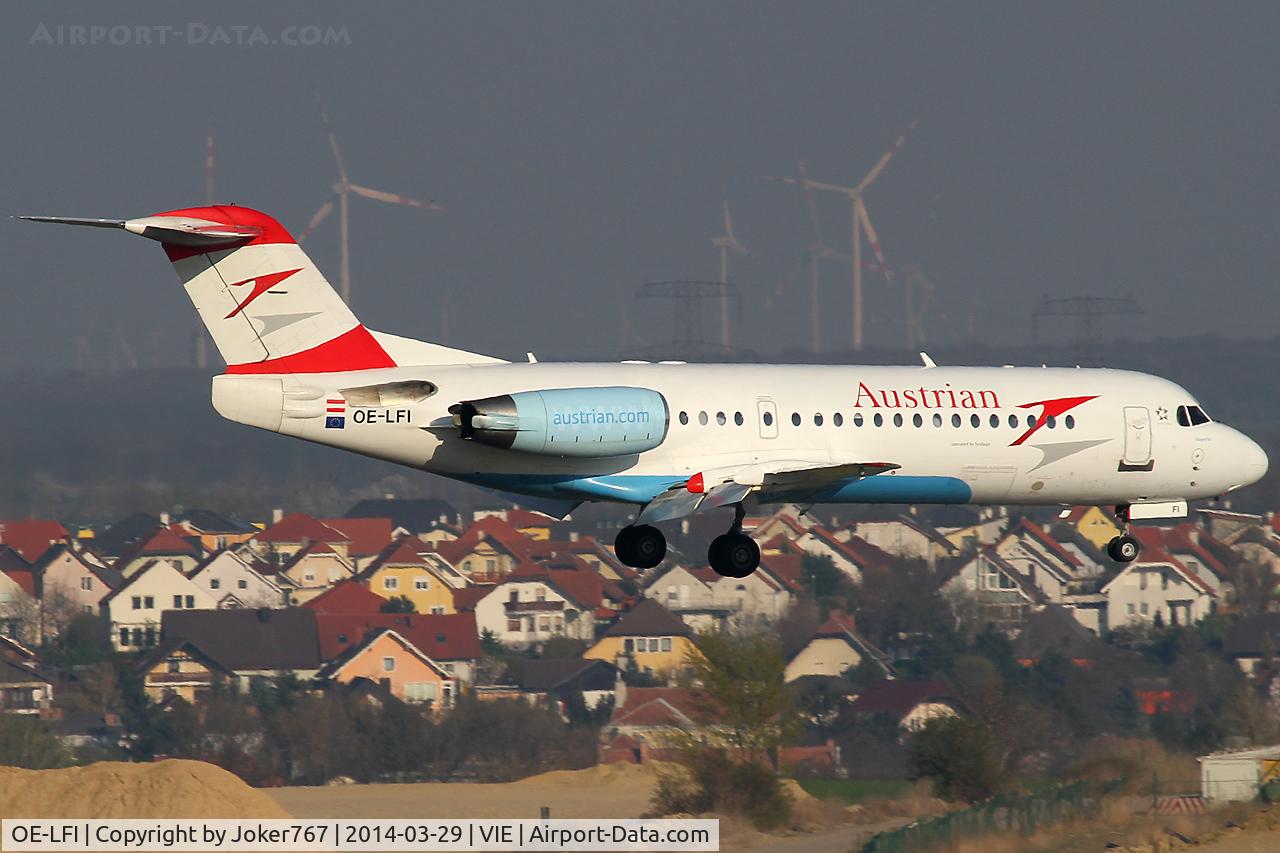 OE-LFI, 1995 Fokker 70 (F-28-0070) C/N 11529, Austrian Airlines