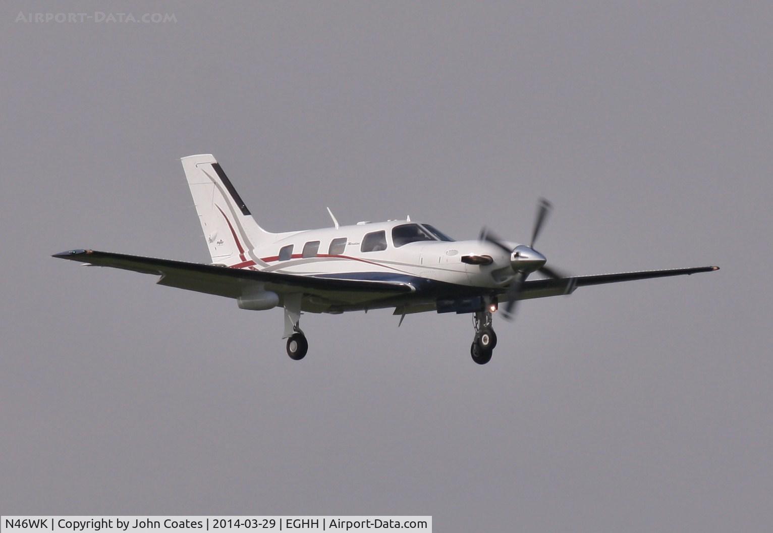 N46WK, 2001 Piper PA-46-500TP Malibu Meridian C/N 4697090, Approach to 08