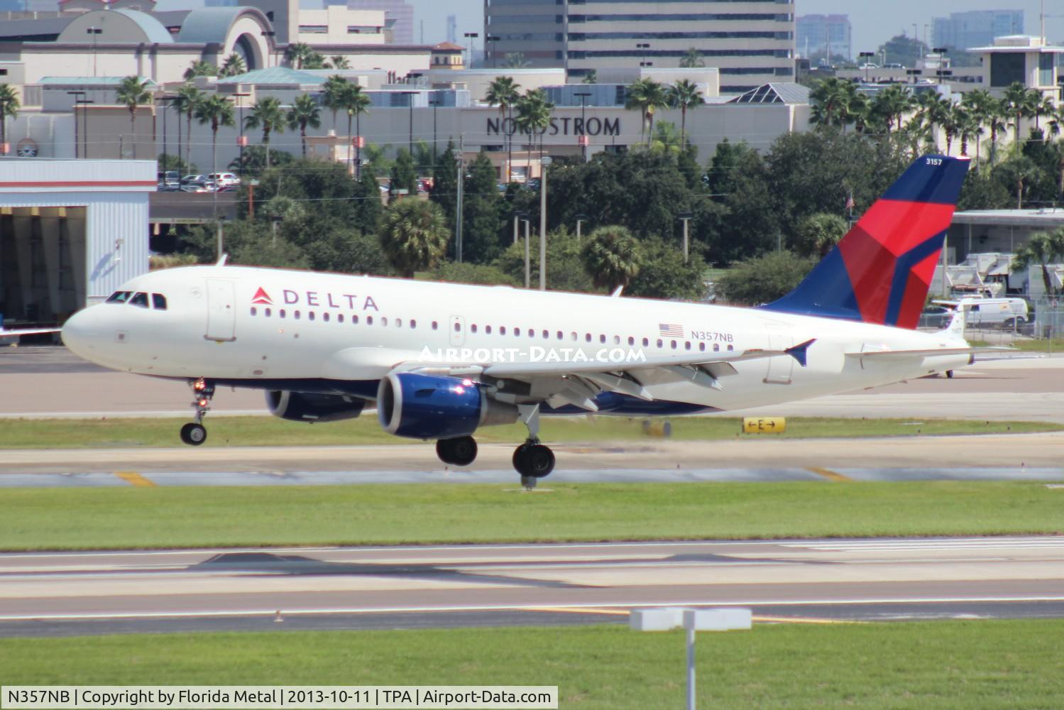N357NB, 2002 Airbus A319-114 C/N 1875, Delta A319