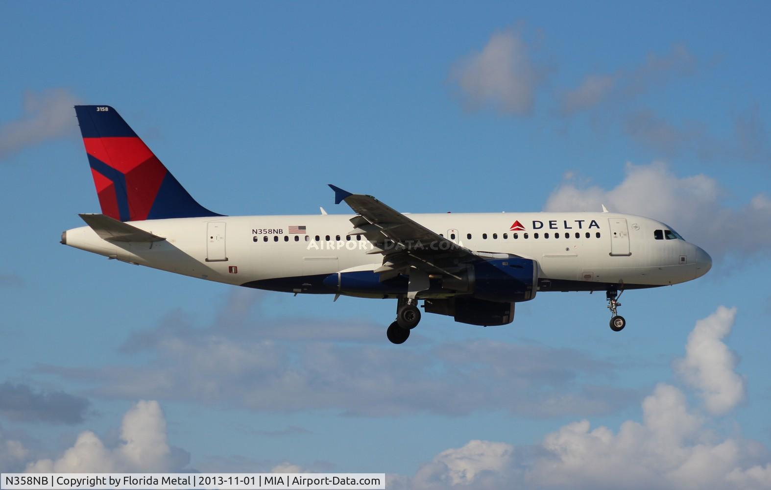 N358NB, 2003 Airbus A319-114 C/N 1897, Delta A319
