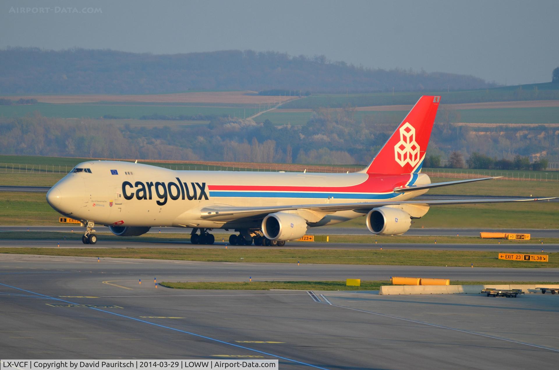 LX-VCF, 2012 Boeing 747-8R7F C/N 35811, Arriving from Novosibirsk.