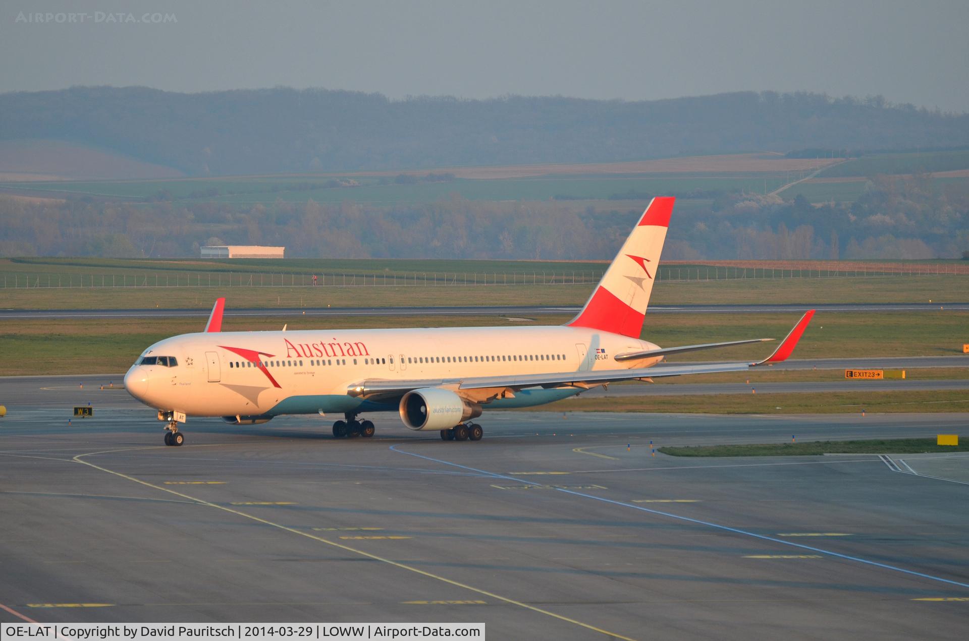 OE-LAT, 1991 Boeing 767-31A C/N 25273, Departing to Beijing.