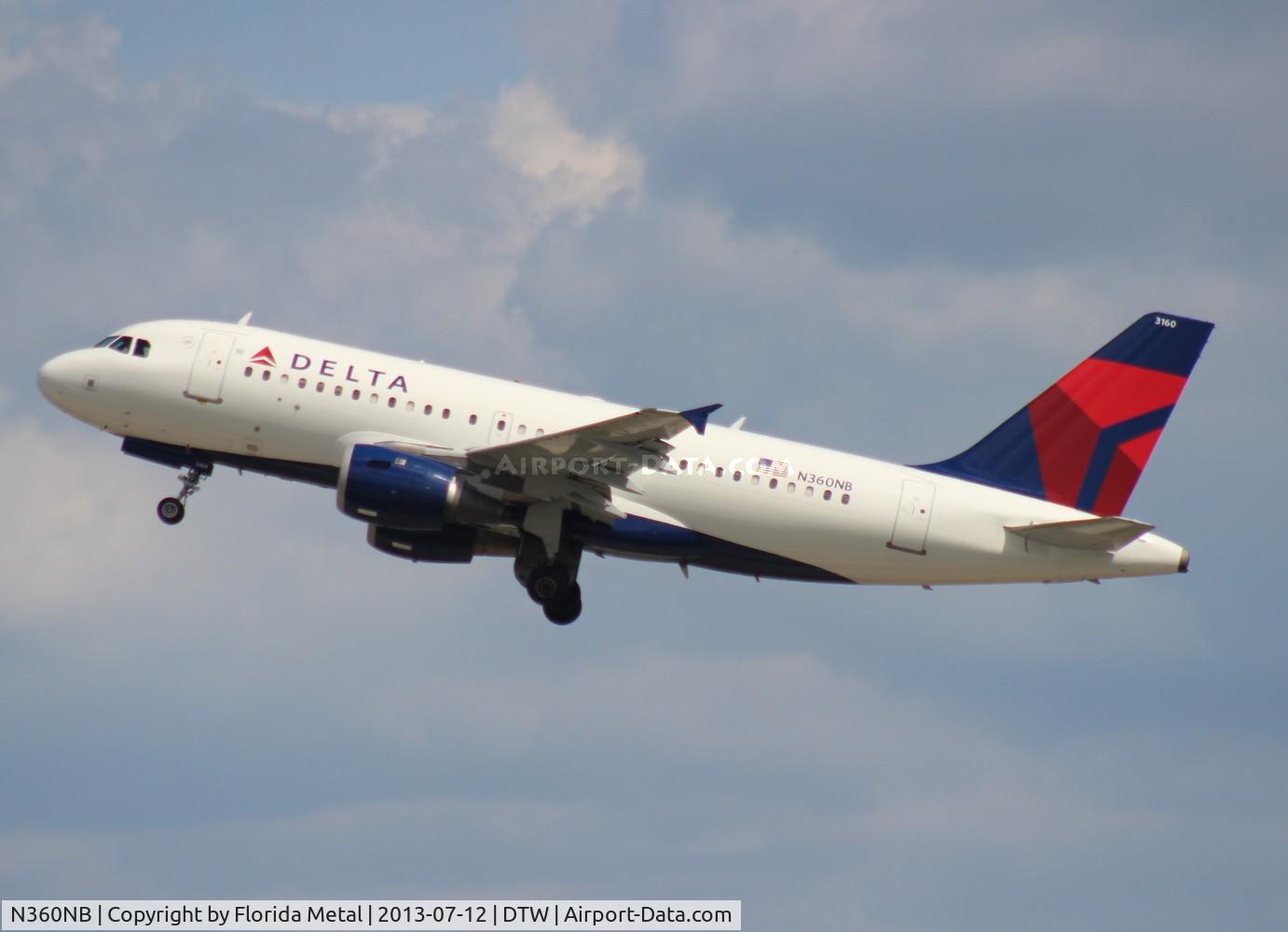 N360NB, 2003 Airbus A319-114 C/N 1959, Delta A319