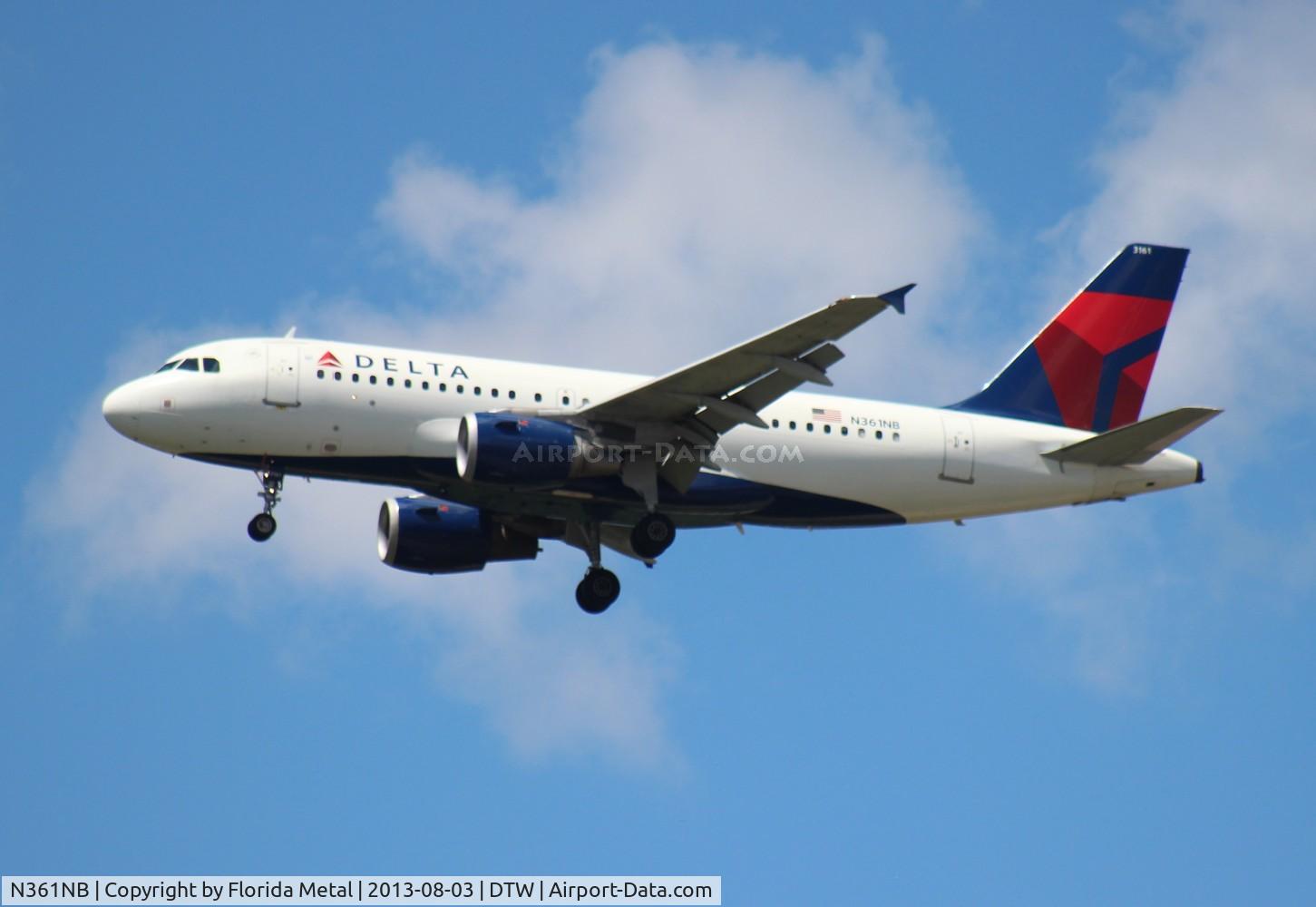 N361NB, 2003 Airbus A319-114 C/N 1976, Delta A319
