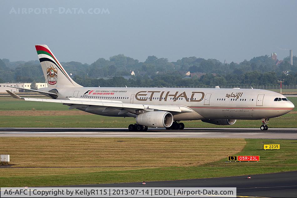 A6-AFC, 2010 Airbus A330-343X C/N 1167, Dusseldorf Rhein-Ruhr - Etihad Airways