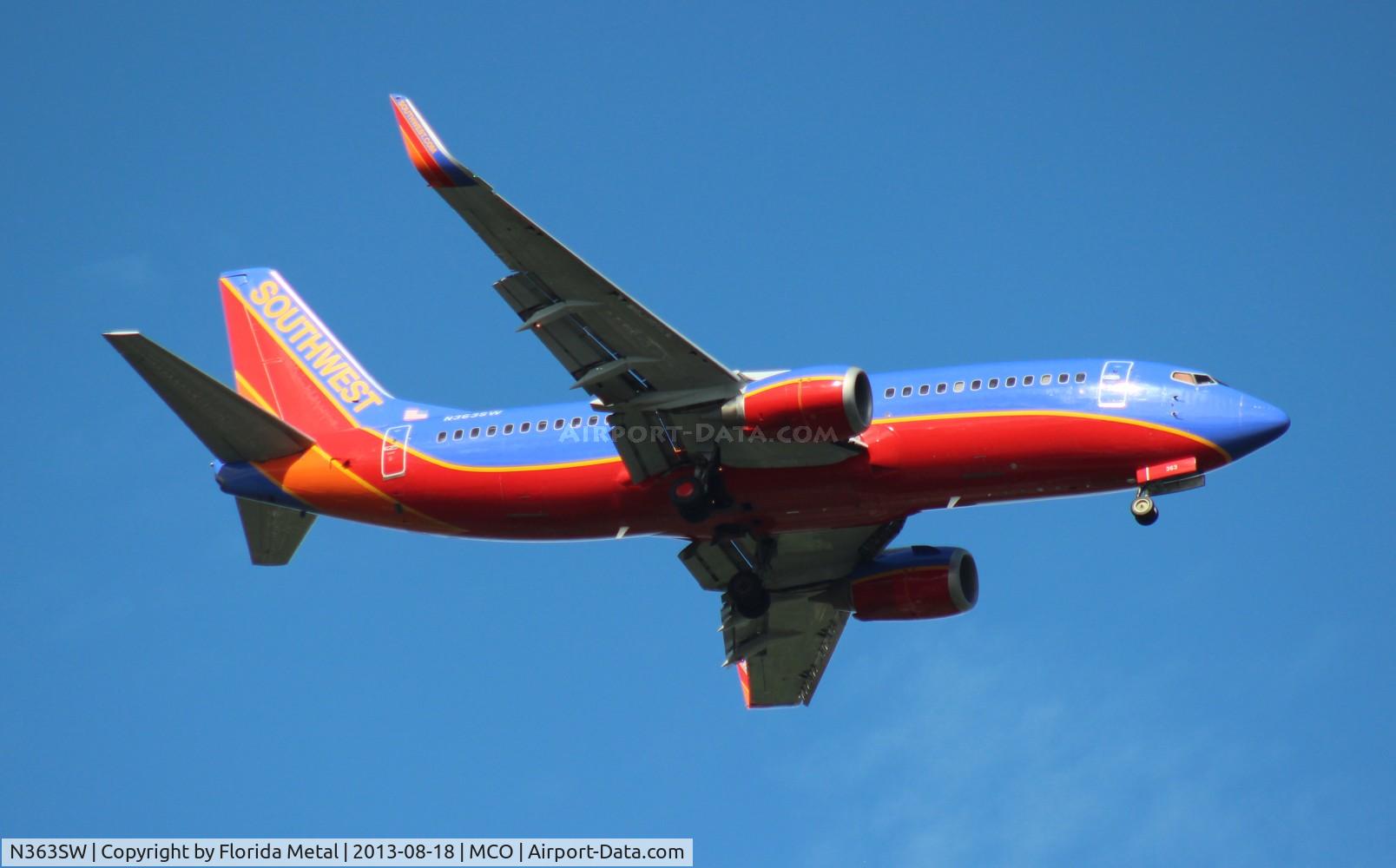 N363SW, 1993 Boeing 737-3H4 C/N 26574, Southwest 737-300