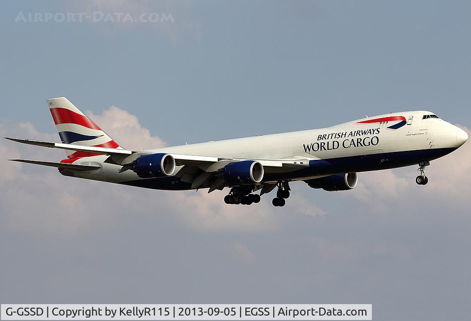 G-GSSD, 2011 Boeing 747-87UF C/N 37561, London Stansted - Global Supply Systems (British Airways World Cargo)