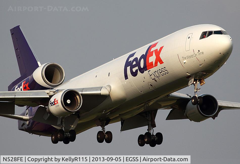 N528FE, 1996 McDonnell Douglas MD-11F C/N 48623, London Stansted - FedEx