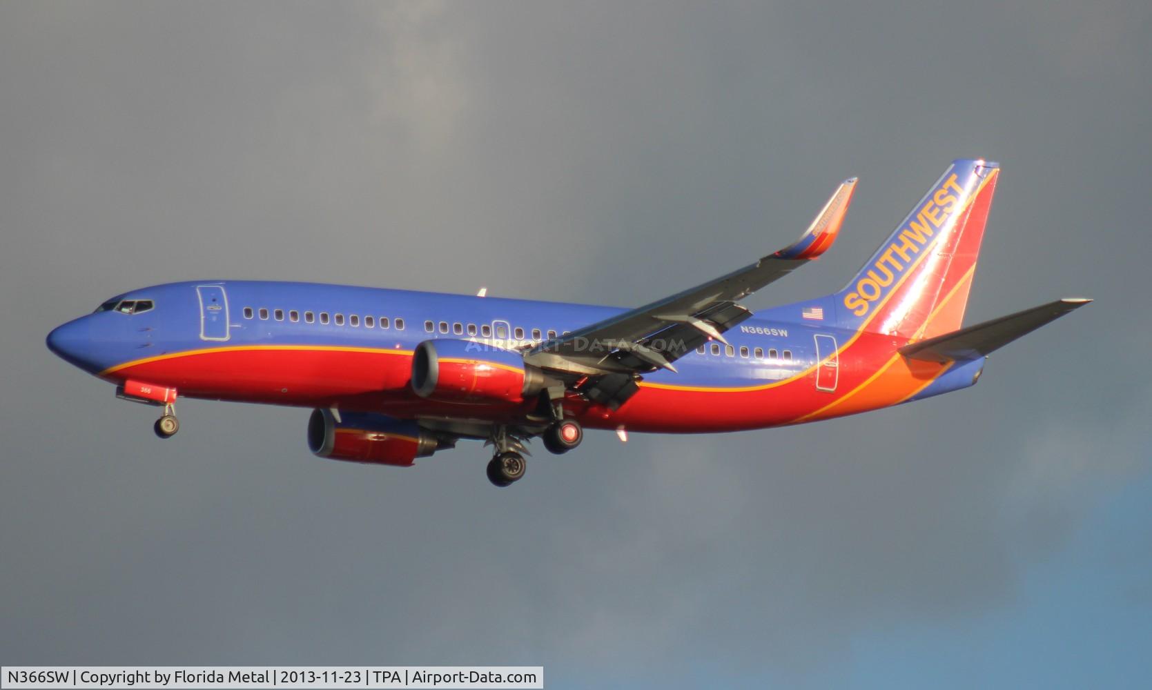 N366SW, 1993 Boeing 737-3H4 C/N 26577, Southwest 737-300