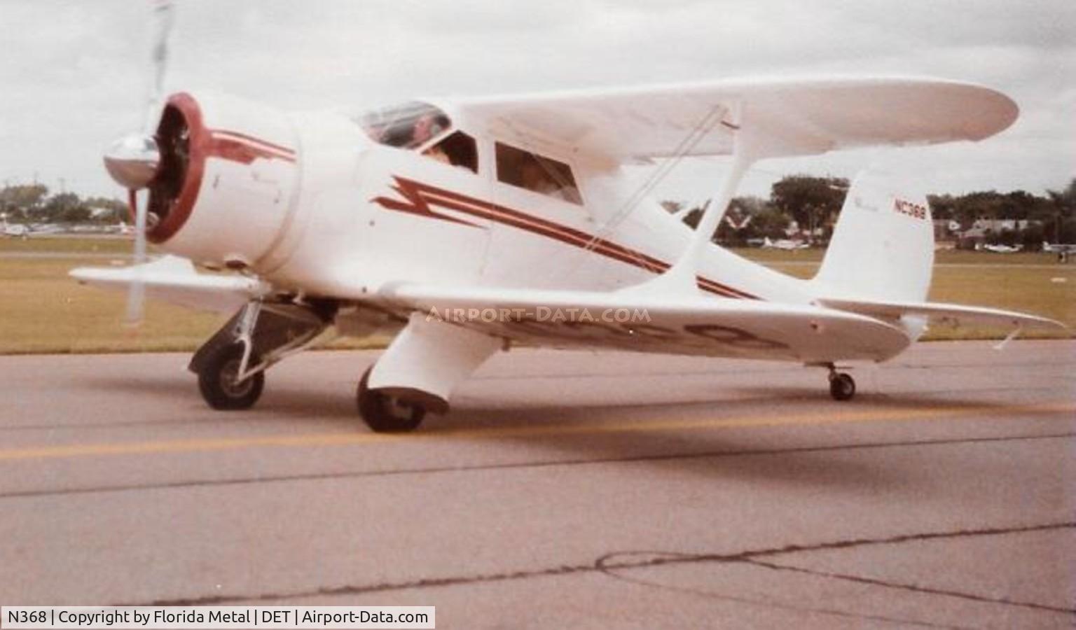 N368, 1943 Beech D17S Staggerwing C/N 4883, Beech Staggerwing taken by my grandfather Louis Dzialo sometime in the late 1970s