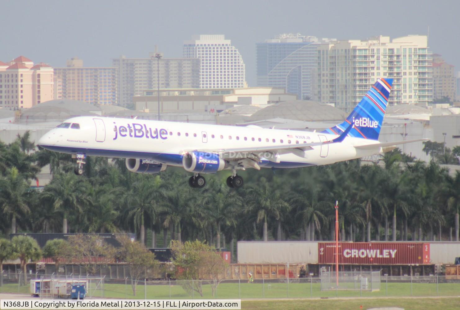 N368JB, 2013 Embraer ERJ 190-100 IGW C/N 19000623, brand new Jet Blue E190