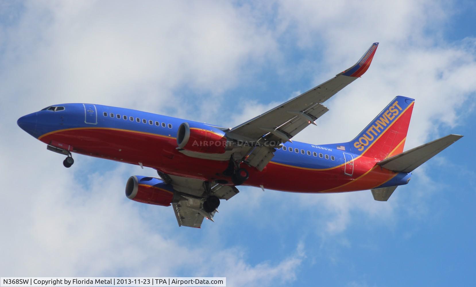 N368SW, 1993 Boeing 737-3H4 C/N 26579, Southwest 737-300