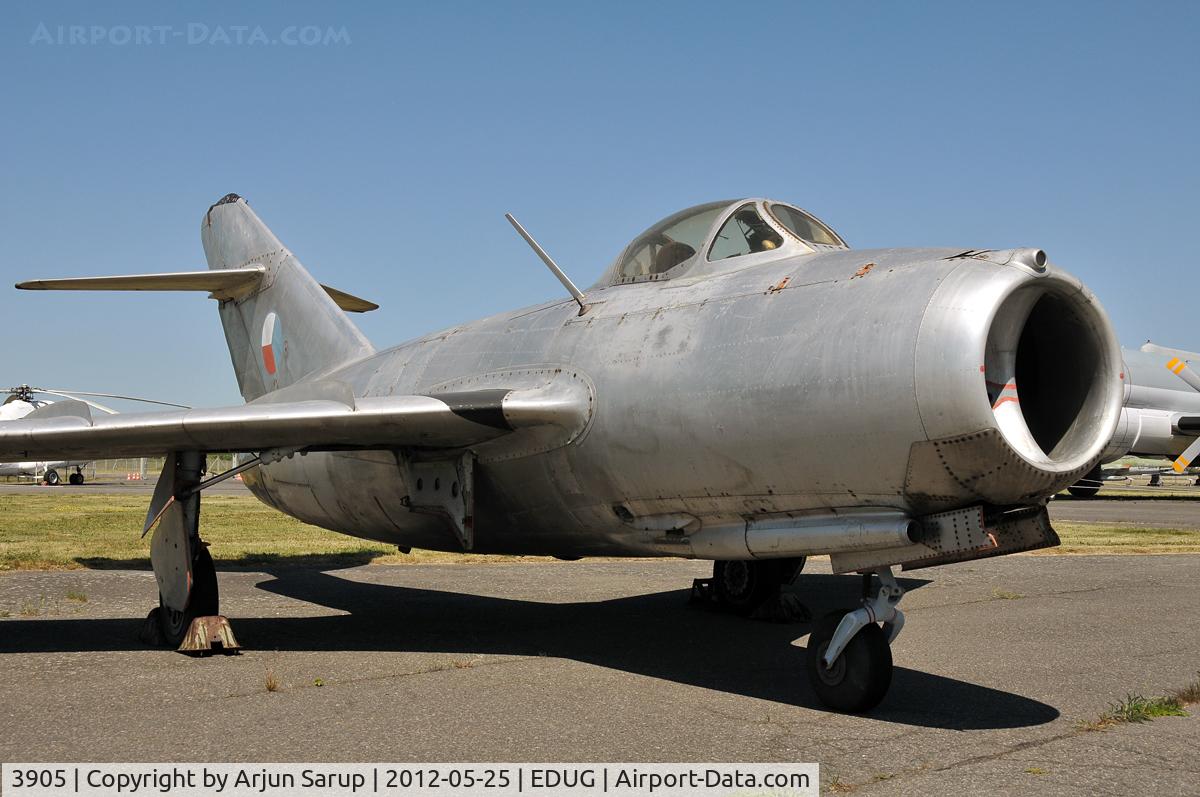 3905, Aero S-102 (MiG-15bis) C/N 623905, On display at the Luftwaffenmuseum.  Formerly part of Czechoslovak Fighter-Bomber Regiment 30 'Ostrava’.