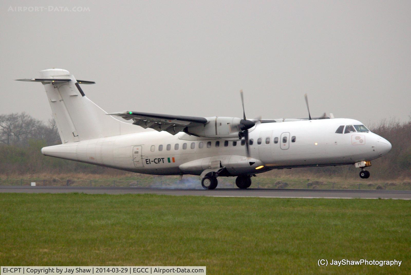 EI-CPT, 1990 ATR 42-312 C/N 191, Early Morning arrival 05R Manchester EGCC