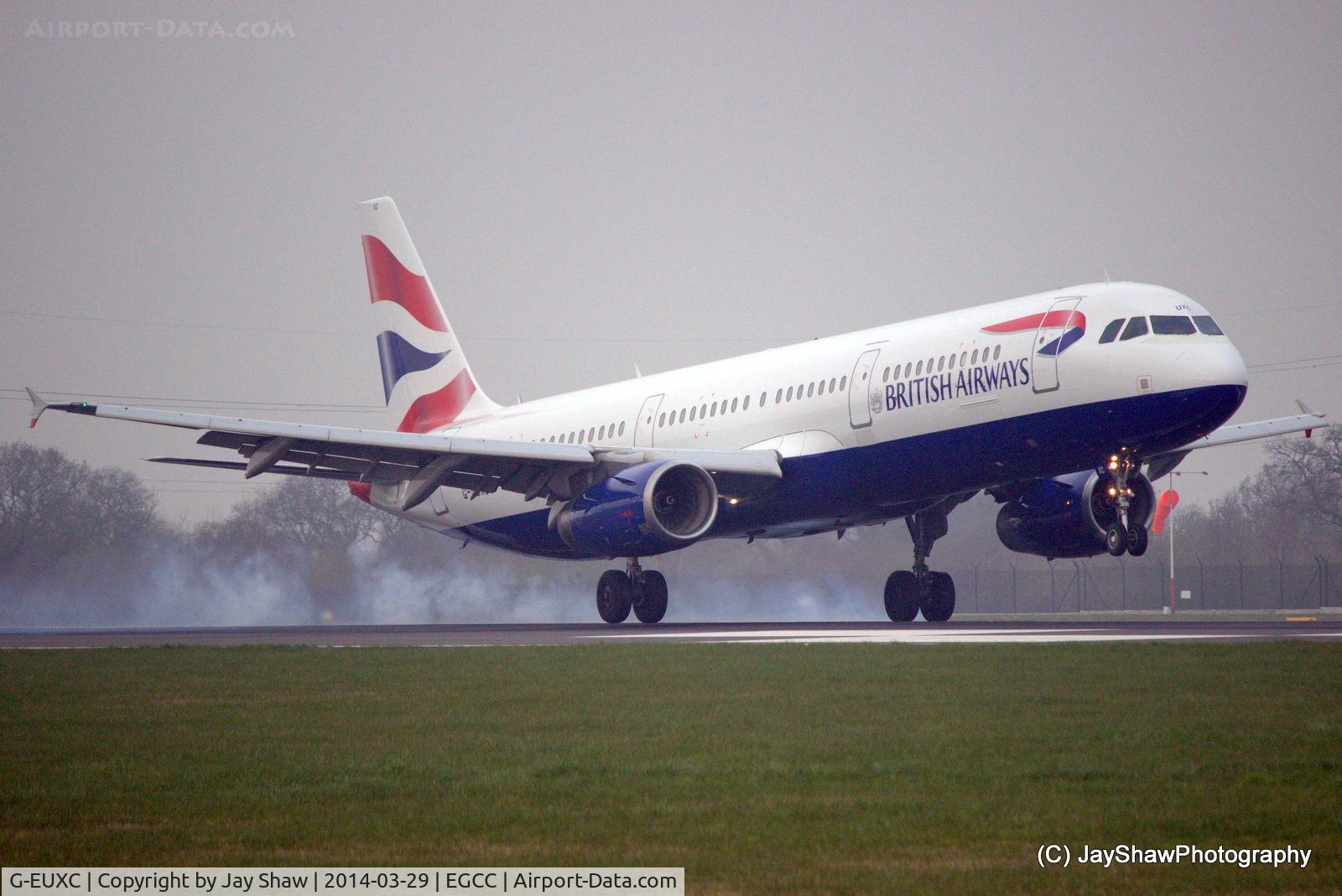 G-EUXC, 2004 Airbus A321-231 C/N 2305, Early Morning Arrival Manchester EGCC