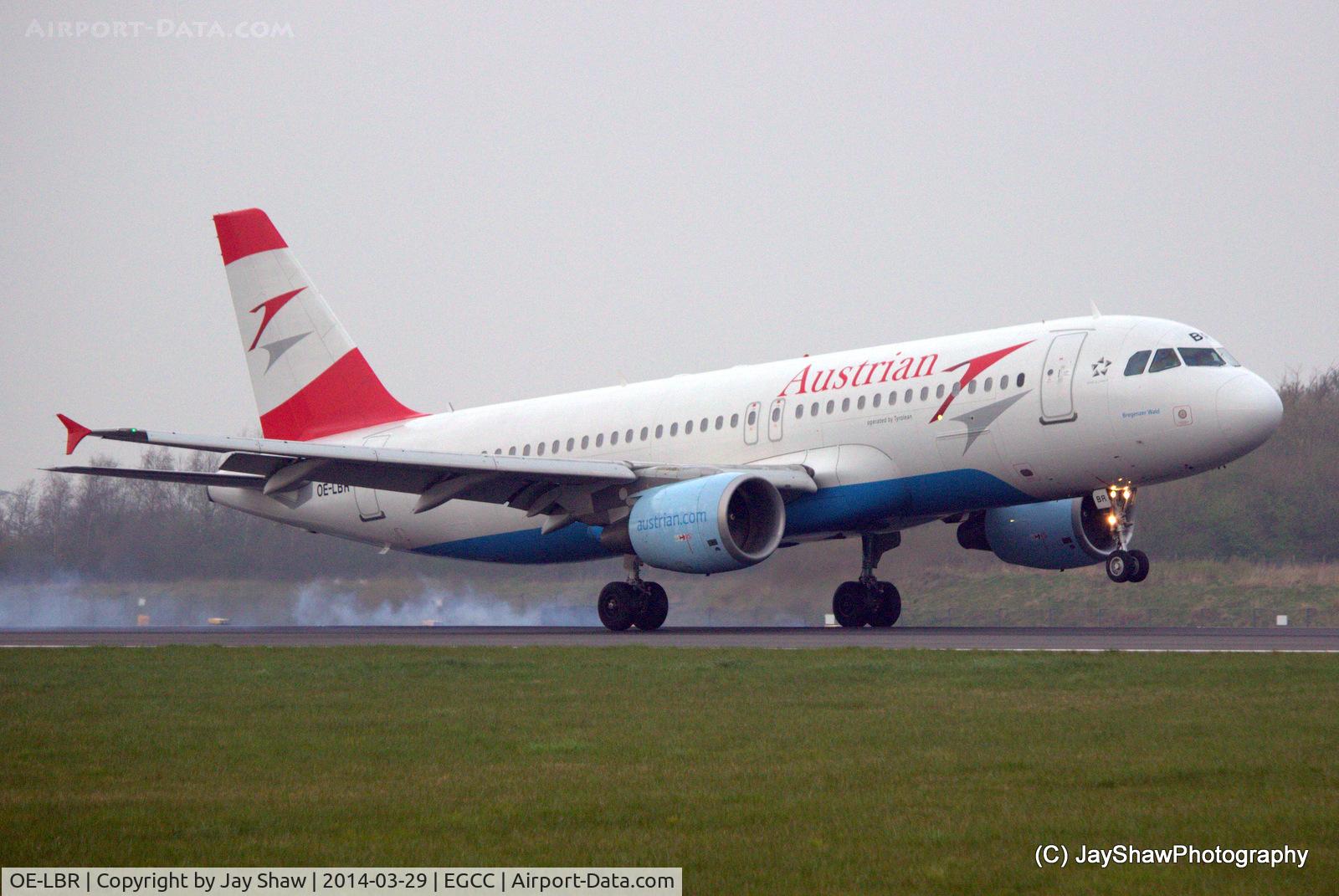 OE-LBR, 2000 Airbus A320-214 C/N 1150, Early Morning Arrival Manchester EGCC