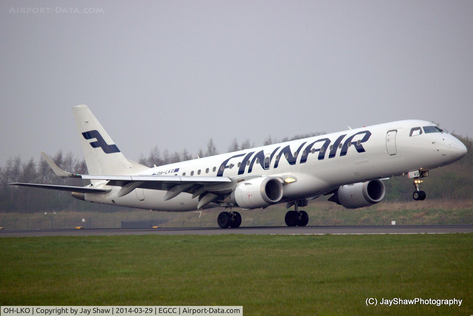 OH-LKO, 2009 Embraer 190LR (ERJ-190-100LR) C/N 19000267, Early Morning Arrival 05R Manchester EGCC