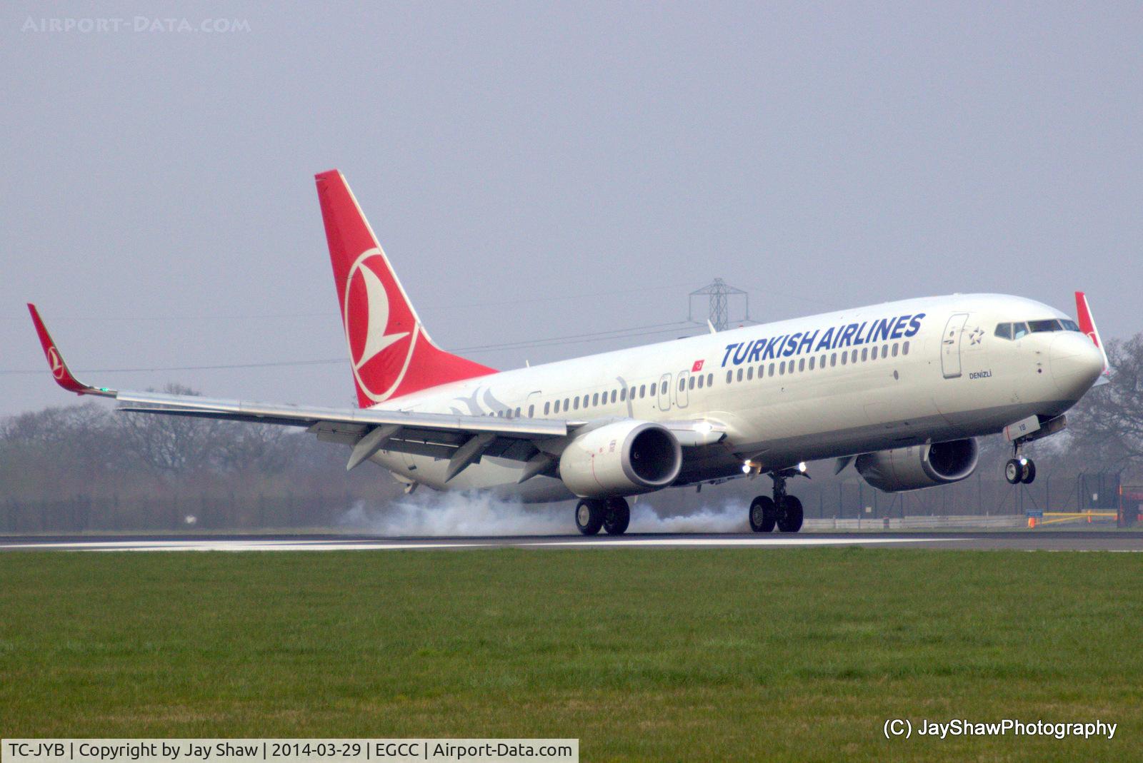 TC-JYB, 2011 Boeing 737-9F2/ER C/N 40974, Early Morning Arrival 05R Manchester EGCC