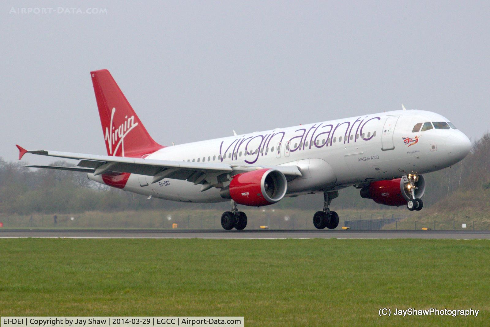 EI-DEI, 2005 Airbus A320-214 C/N 2374, Early Morning Arrival 05R Manchester EGCC