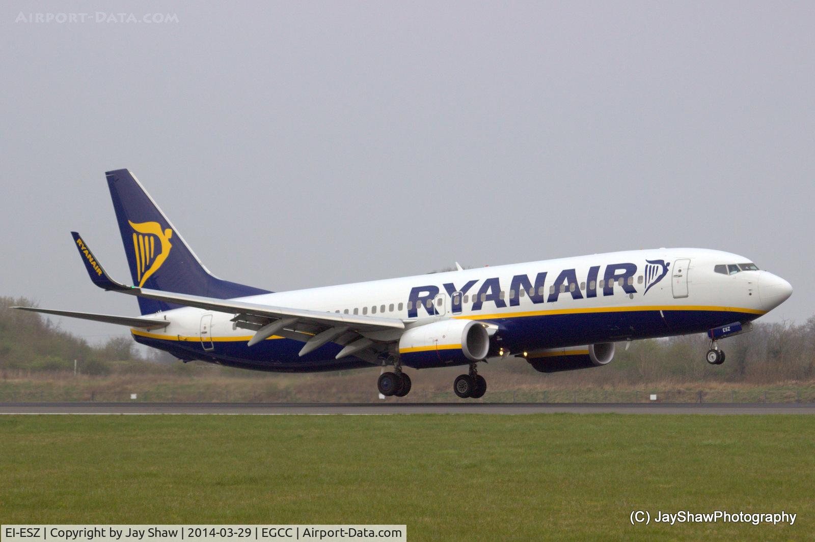 EI-ESZ, 2011 Boeing 737-8AS C/N 34996, Early Morning Arrival 05R Manchester EGCC